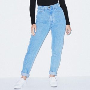 American apparel high waisted mom jeans